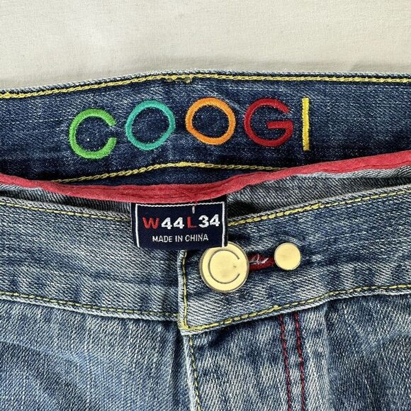 RARE VTG Coogi Jeans Australia Denim Embroidered Stitch Baggy Rap Hip Hop 44x34 - Picture 13 of 13